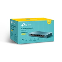 TP-Link LS108G 8-Port Gigabit Switch - Metal Desktop Unmanaged TP-Link LS108G 8-Port Gigabit Switch - Metal Desktop Unmanaged